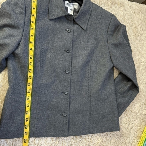 Vintage Pendleton 100% virgin wool Button up blazer Jacket size 4 - Picture 10 of 10